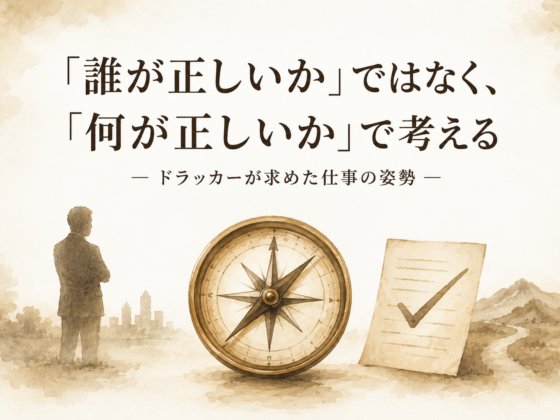 「誰が正しいか」ではなく、「何が正しいか」で考える